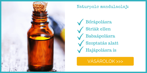 Mandulaolaj, 100%-os tisztaságú, striák ellen, szoptatás alatt